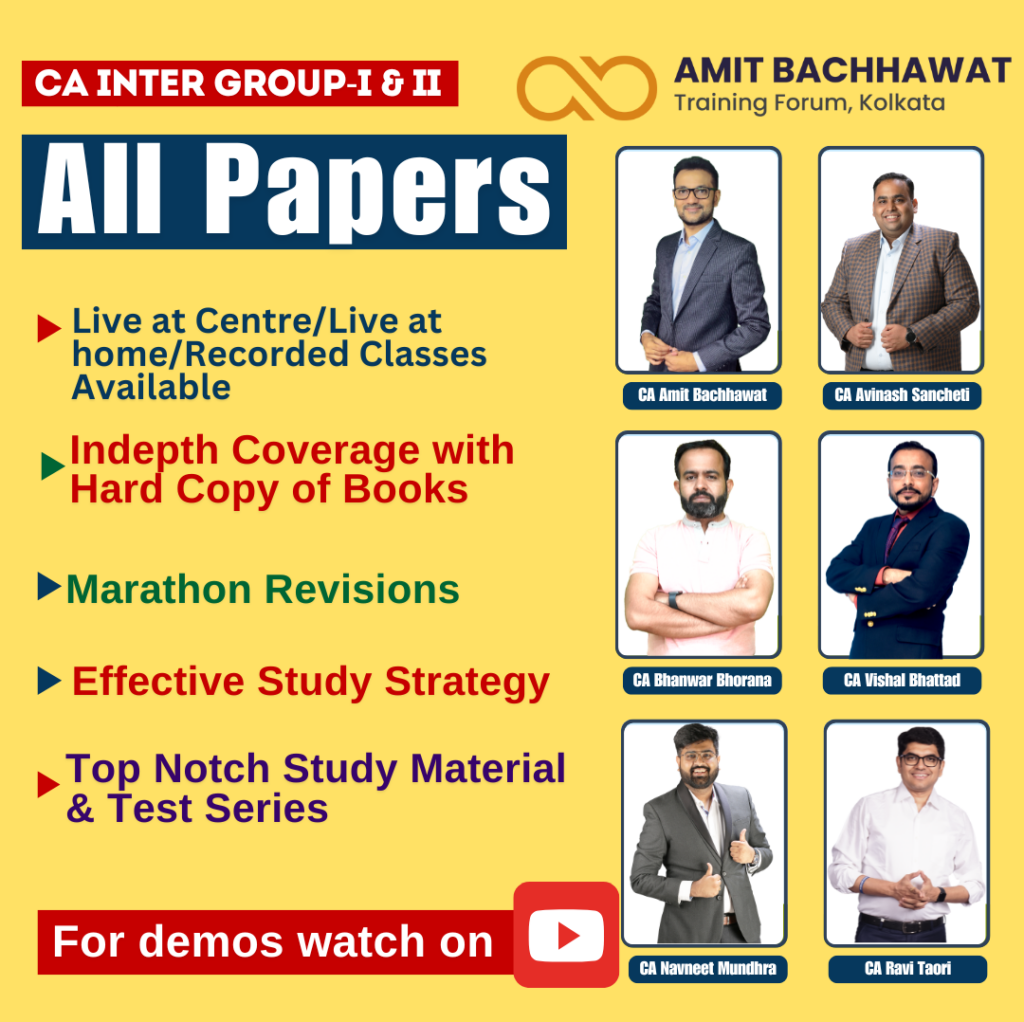 CA INTER Group-I& II All Papers