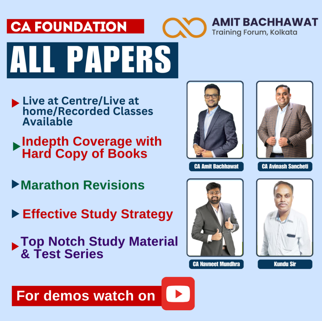 CA Foundation All Papers