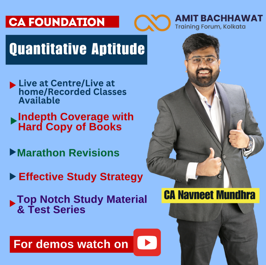 CA Foundation Quantitative Aptitude