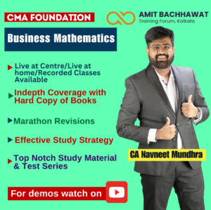 CMA Foundation Business Mathematics