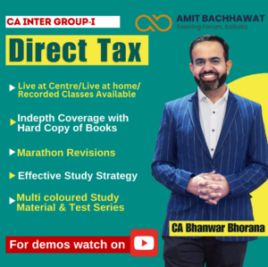 CA INTER Group-I Direct Tax