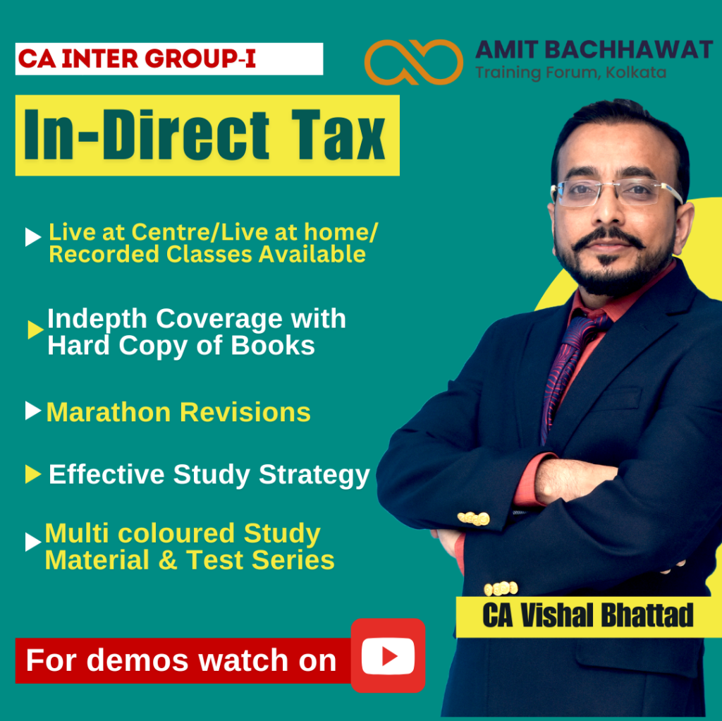 CA INTER Group-I In direct Tax