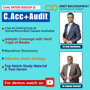 CMA INTER Group-II C.Acc+ Audit
