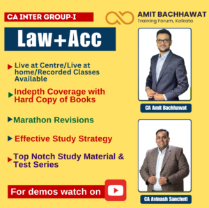 CA INTER Group-I Law + Acc