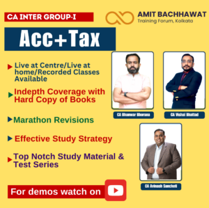 CA INTER Group-I Acc+ Tax