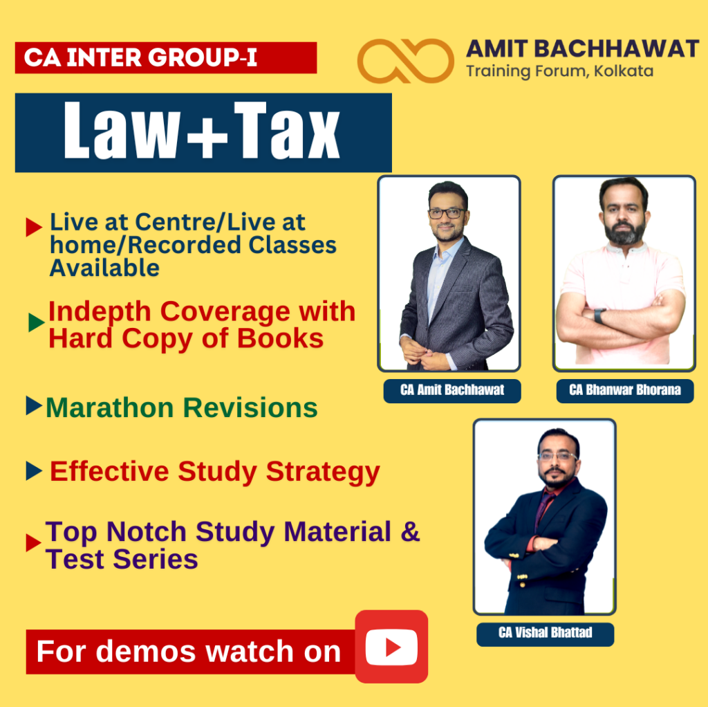 CA INTER Group-I Law + Tax