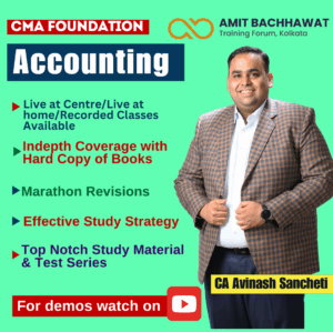 CMA Foundation Accounting