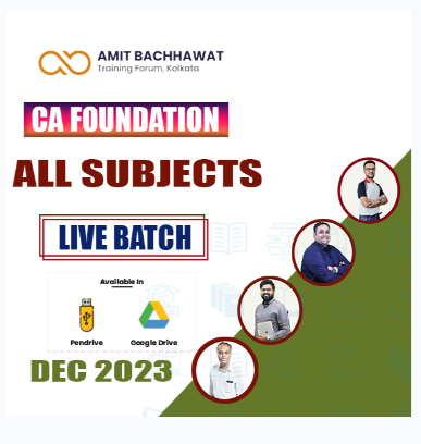 Pendrive Classes For CA Foundation Preparation ALL SUBJECT