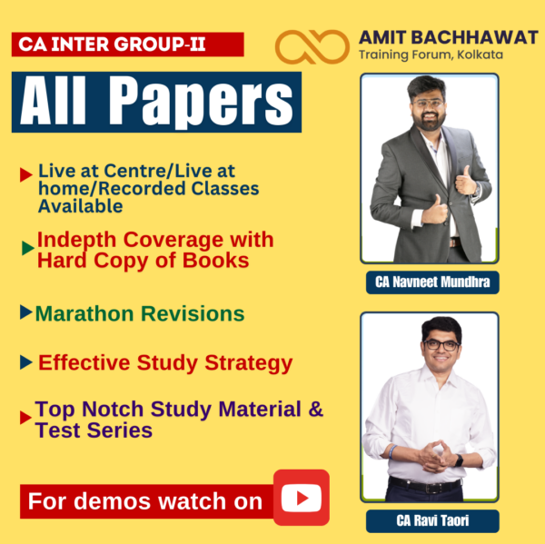 CA INTER Group- II all papers