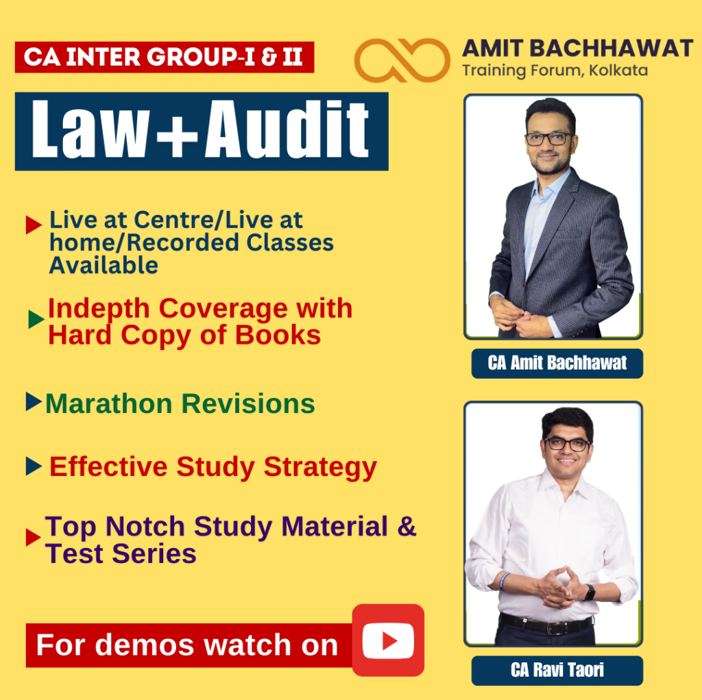 CA INTER Group- I & II Law +Audit