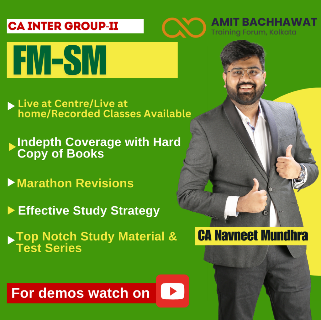 CA INTER Group- II FM-SM