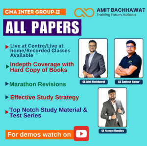 CMA INTER Group- II all papers