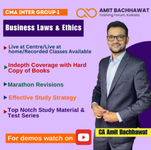 CMA INTER Group- I Business Laws & Ethics