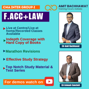 CMA INTER Group- I F.Acc+ Law