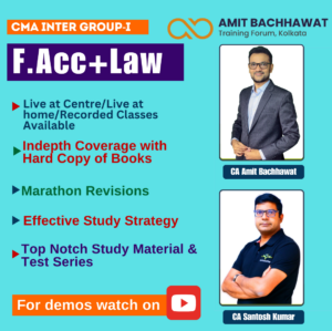 CMA INTER Group- I F.ACC+ LAW