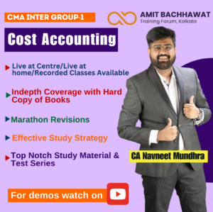 CMA INTER Group- I Cost Accounting