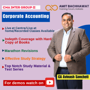 CMA INTER Group- II Corporate Accounting