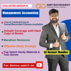 CMA INTER Group- II Management Accounting