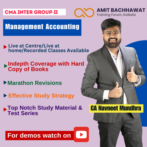 CMA INTER Group- II Management Accounting