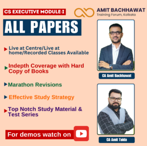 CS Executive Module- I all papers