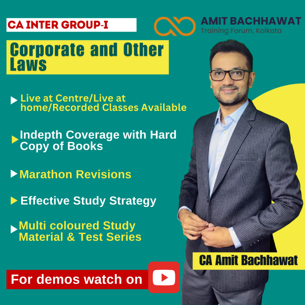CA INTER Group- I Corporate and Other Laws