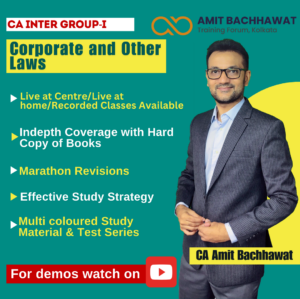 CA INTER Group- I Corporate and Other Laws