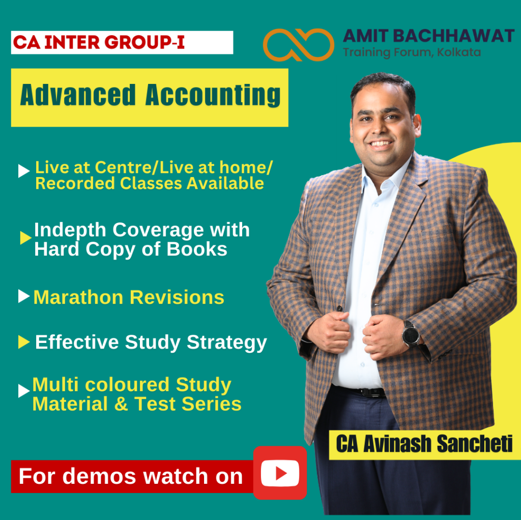 CA INTER Group- I Advanced Accounting