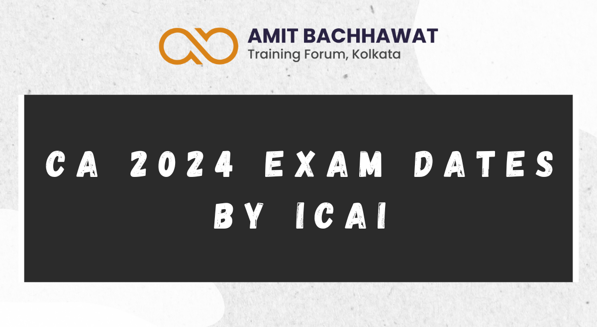 CA 2024 Exam Dates By ICAI